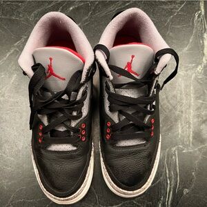 Nike Air Jordan 3 Retro - Red & Black Cement - Youth